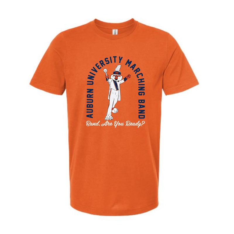 The Drum Major Aubie Arch | Orange Oversized Tee