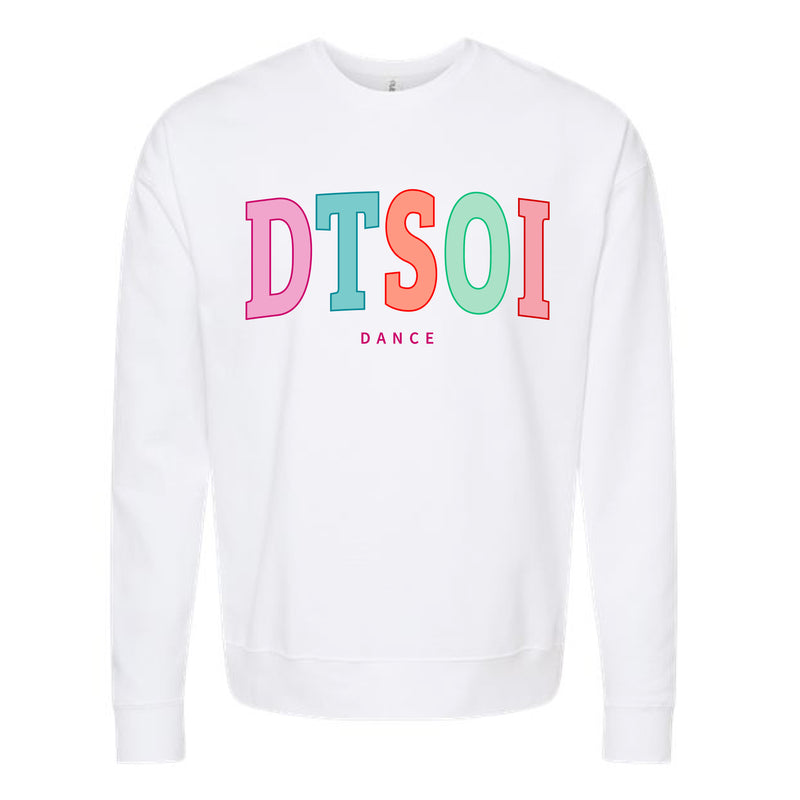 The DTSOI Dance Arch | White Oversized Crewneck Sweatshirt