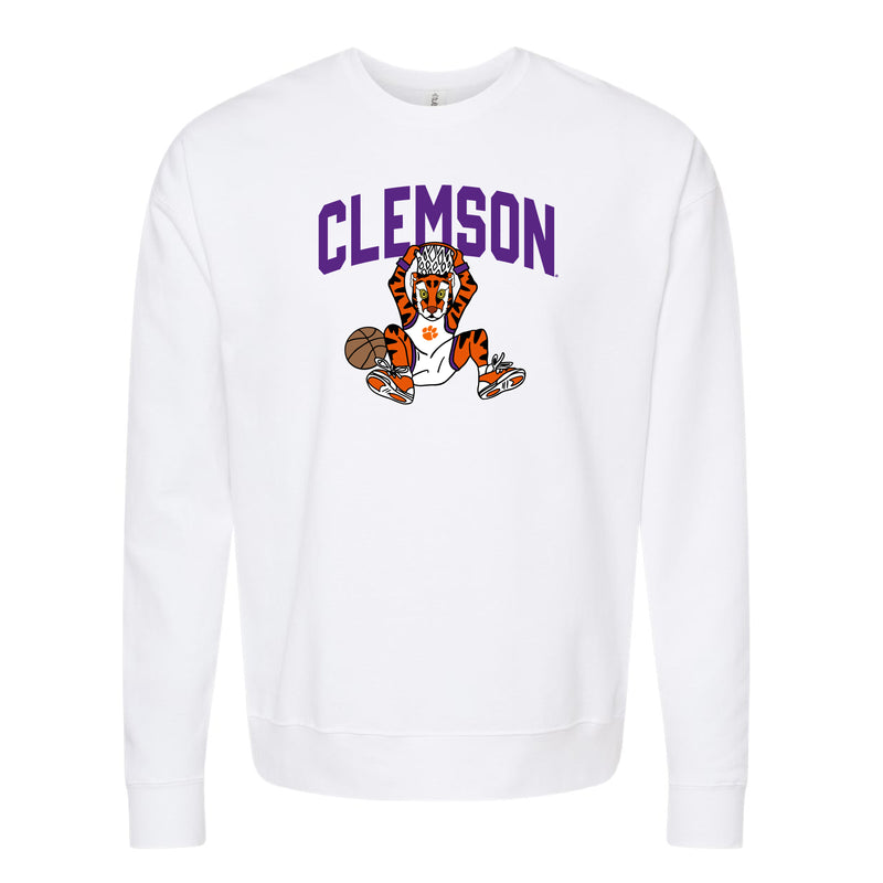 The Clemson Basketball Tiger| White Sweatshirt