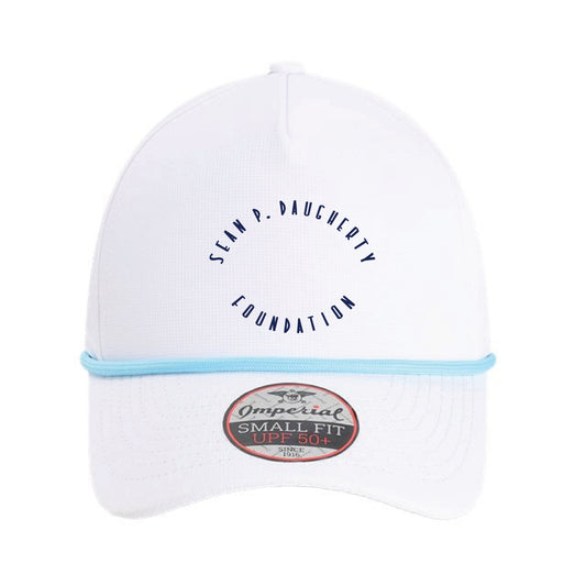 The Daugherty Oval Logo | White/ Light Blue Imperial Cap