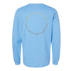 The LC: Daugherty Oval Logo | Adult Carolina Blue Long Sleeve Tee