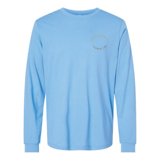 The LC: Daugherty Oval Logo | Adult Carolina Blue Long Sleeve Tee