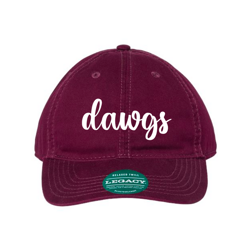 The Dawgs Script Embroidered | Maroon Legacy Dad Hat