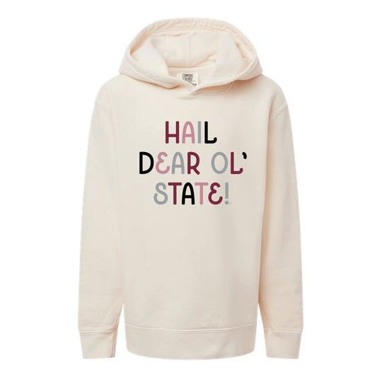 The Dear 'Ol State Multi | Youth Ivory Hoodie