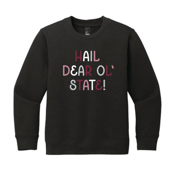 The Dear 'Ol State Multi | Youth Black Sweatshirt