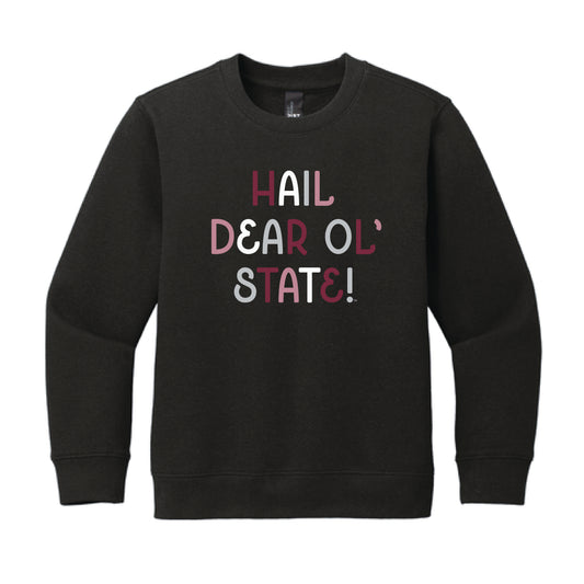 The Dear 'Ol State Multi | Youth Black Sweatshirt