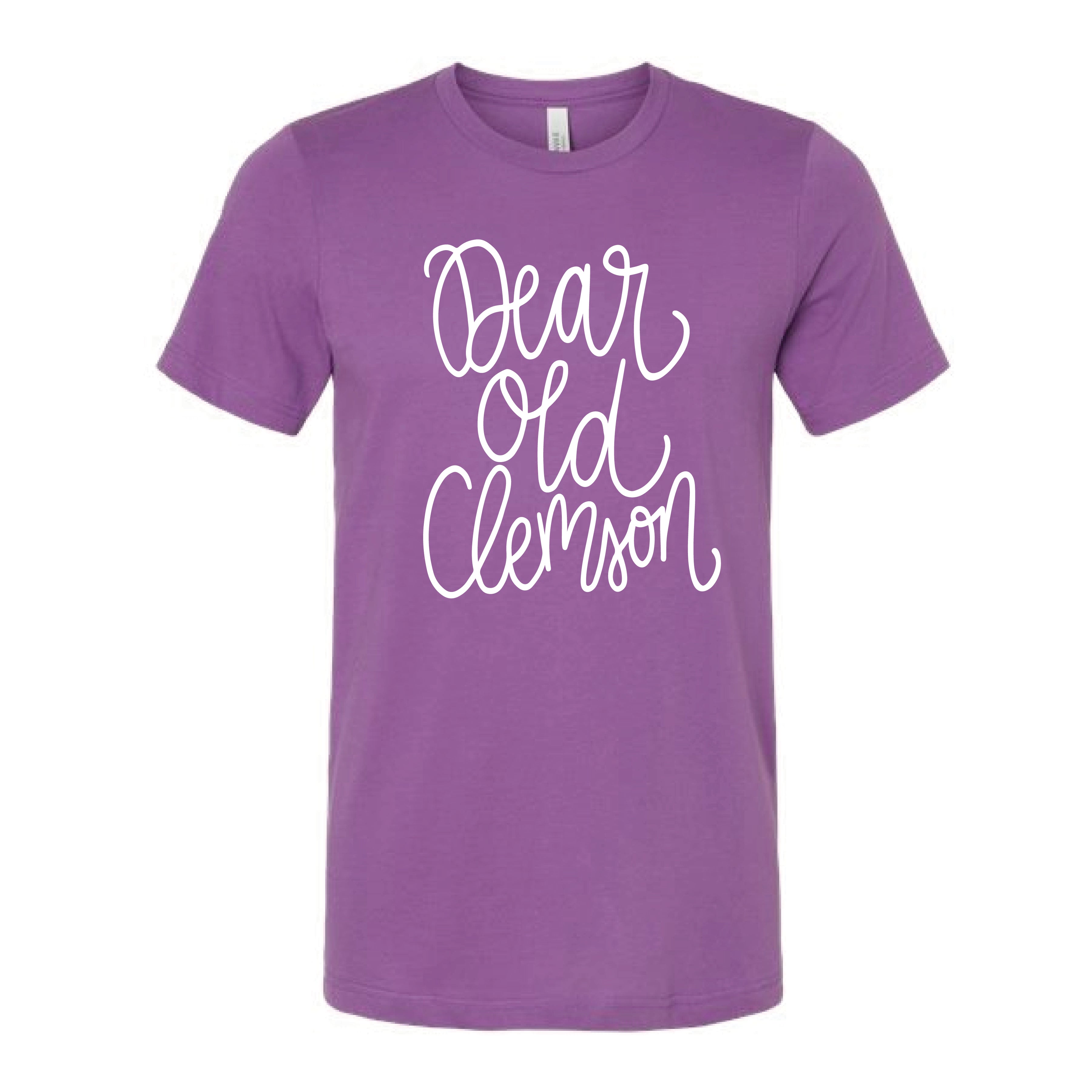 The Dear Ole Clemson Script | Royal Purple Tee – Scarlet & Gold