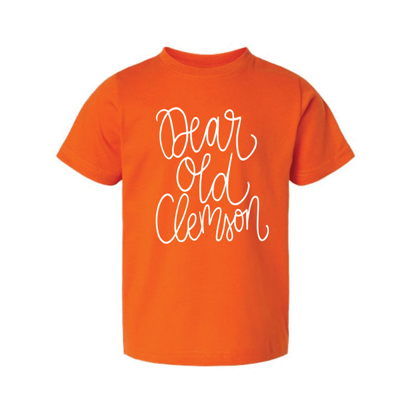 The Dear Ole Clemson Script | Toddler Orange Tee