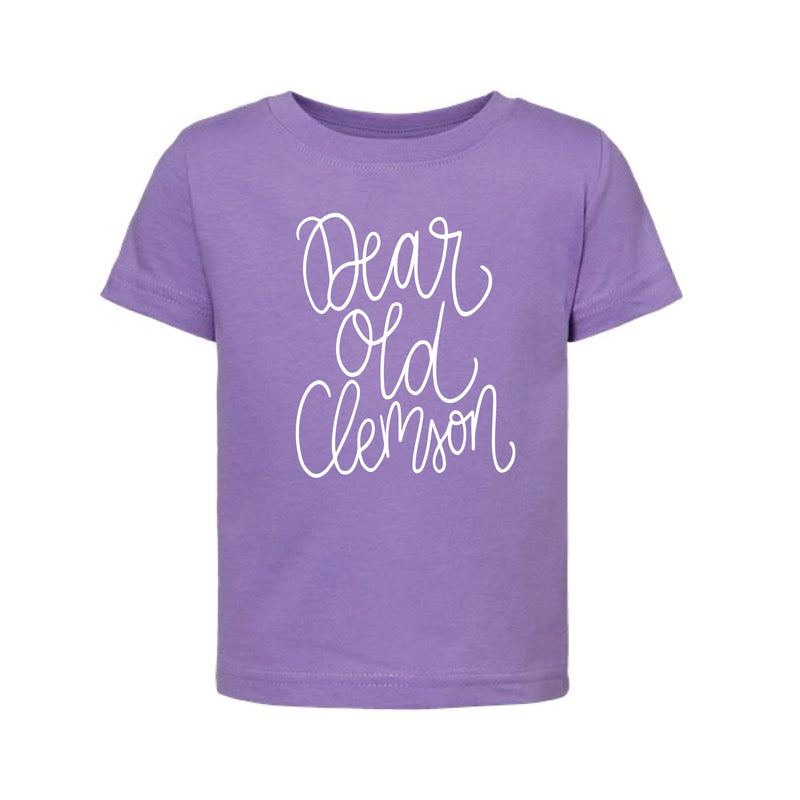 Clemson Script Merchandise The Dear Ole Clemson Script | Baby Lavender Tee – Scarlet & Gold