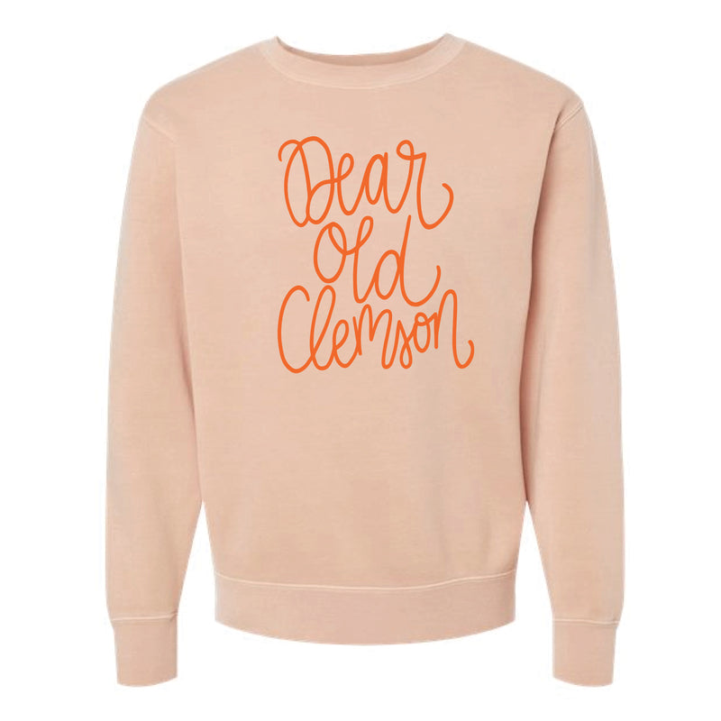 The Dear Ole Clemson Script | Pigment Dusty Pink Sweatshirt