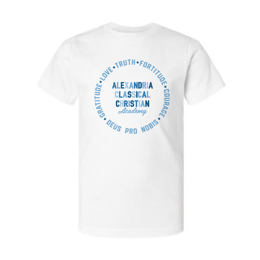 The Deus Pro Nobis Circle | Youth White Tee