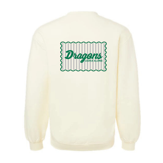 The Dragons Script | Adult Natural Off White Crewneck Sweatshirt
