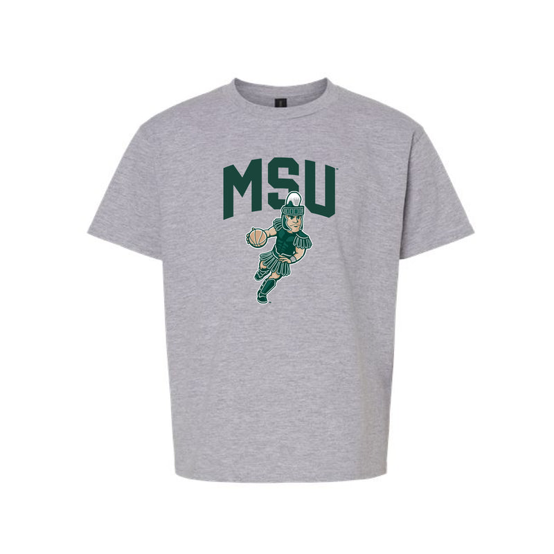 The Dribbling Sparty | Youth Heather Grey Tee