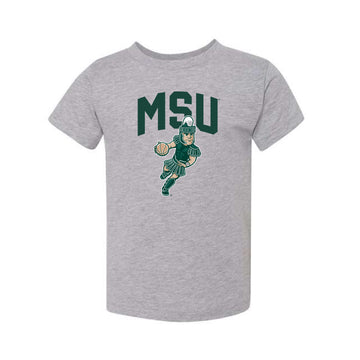 The Dribbling Sparty | Toddler Athletic Heather Tee