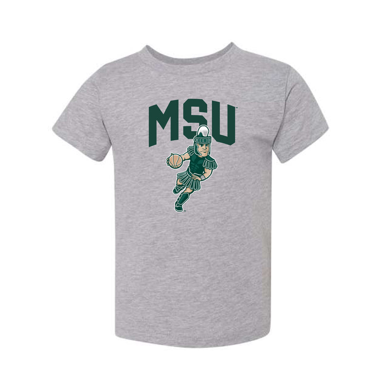 The Dribbling Sparty | Toddler Athletic Heather Tee