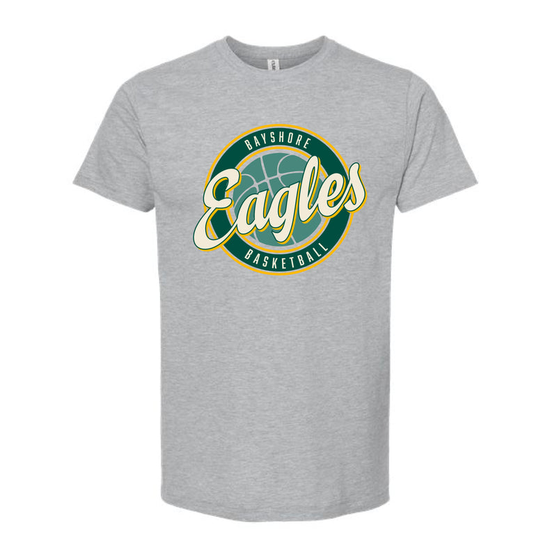 The Eagles Basketball Circle | Heather Grey Oversized Tee