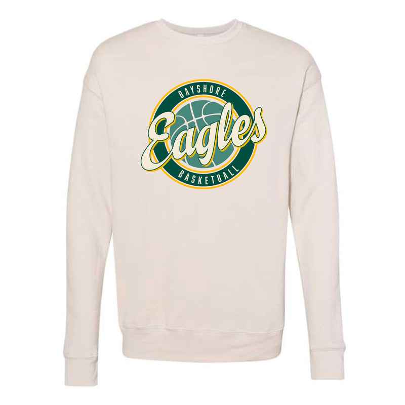 The Eagles Basketball Circle | Heather Dust Crewneck