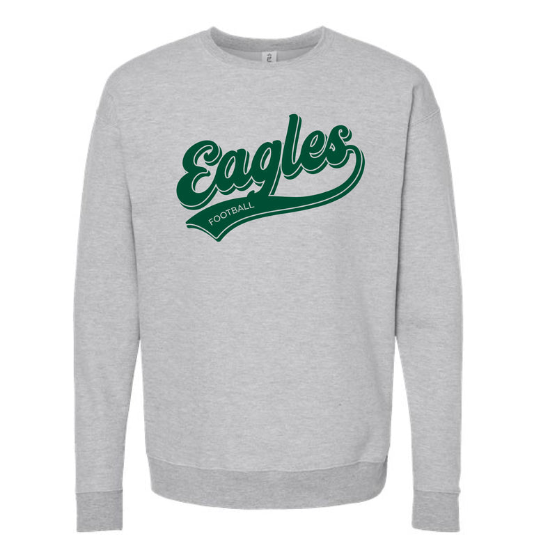 The Eagles Football Script | Heather Grey Oversized Crewneck Sweatshirt