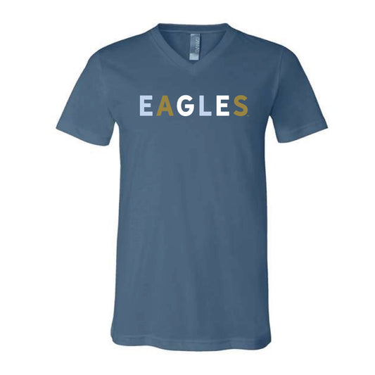 The Eagles Multi | Steel Blue V-Neck Tee
