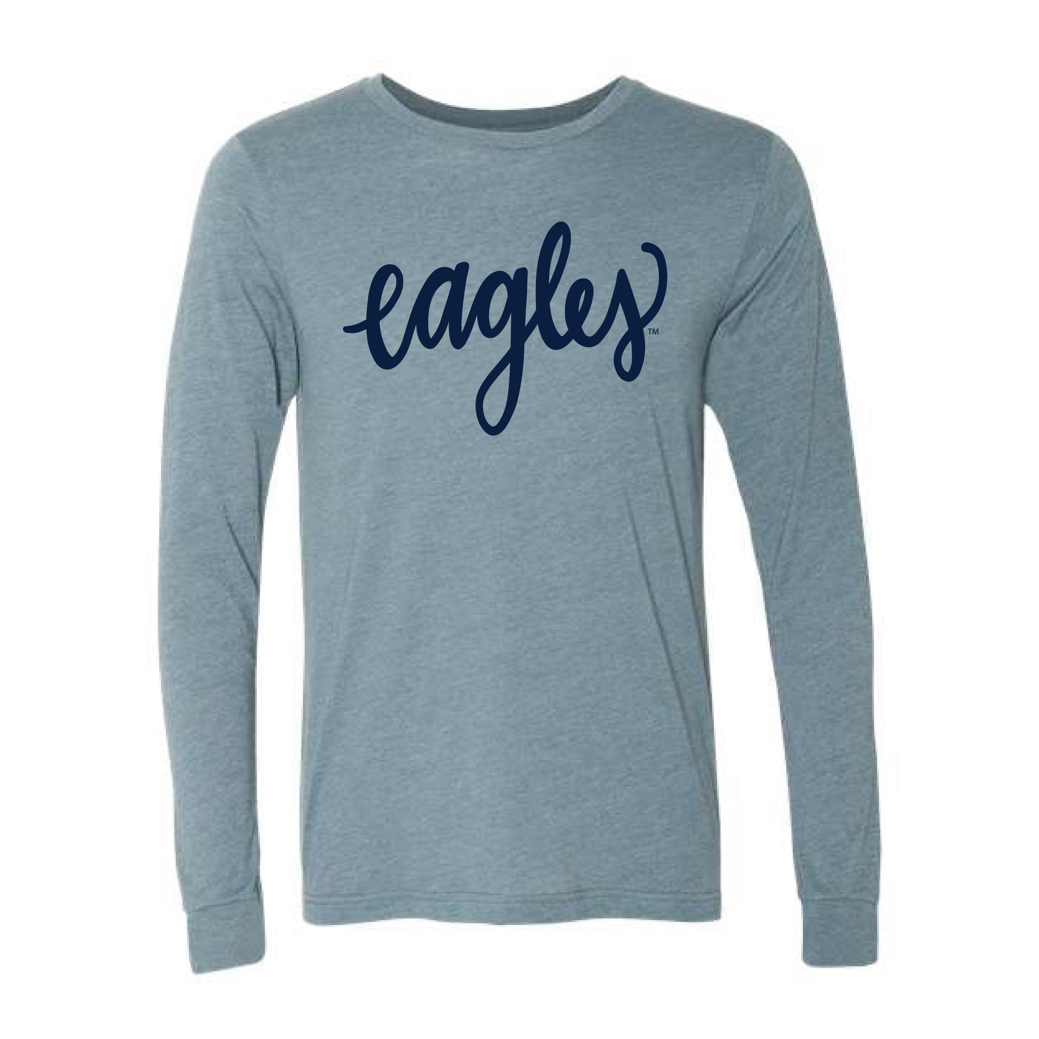 The Eagles Script | Heather Slate Long Sleeve – Scarlet & Gold