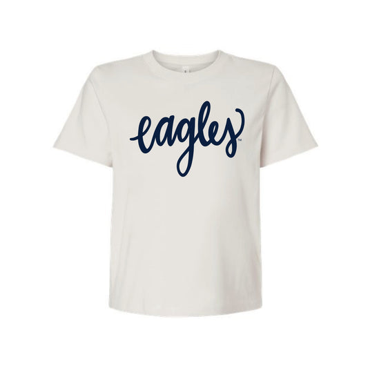 The Eagles Script | Vintage White Tee
