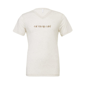 The Eat 'Em Up, Cats! | Oatmeal Trebled V-Neck Tee