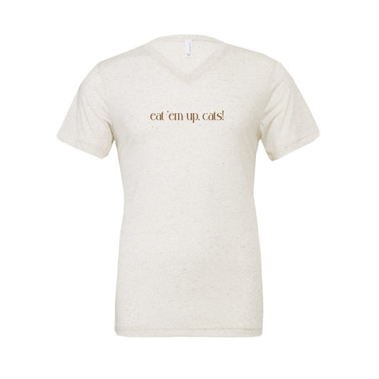 The Eat 'Em Up, Cats! | Oatmeal Trebled V-Neck Tee