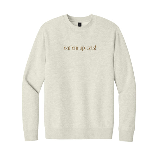 The Eat 'Em Up, Cats! | Oatmeal Heather Sweatshirt