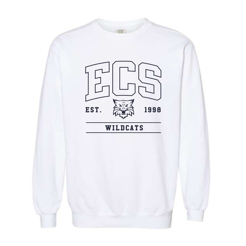 The ECS Outline Arch | White Sweatshirt