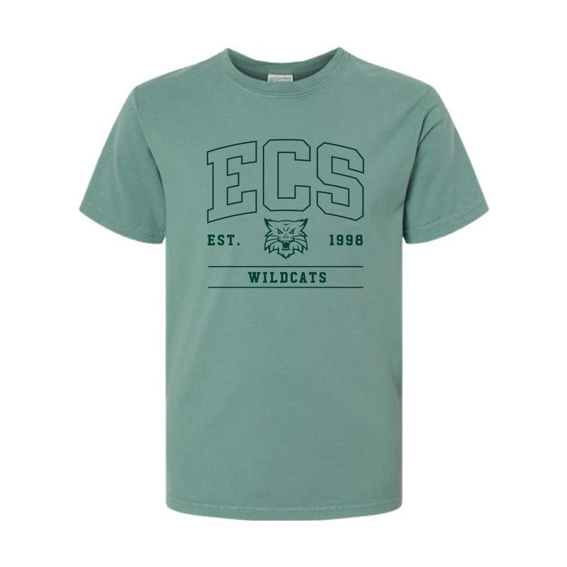 The ECS Outline Arch | Cypress Green Youth Tee