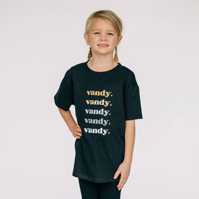 The Vandy Repeat | Black Toddler Tee