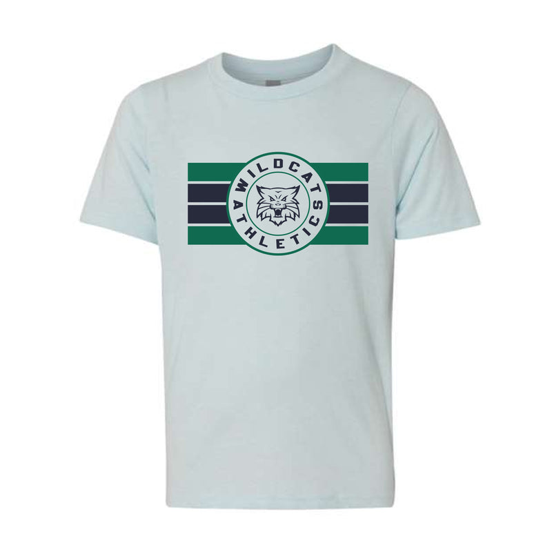 The Episcopal Athletics Stripes | Ice Blue Youth Tee