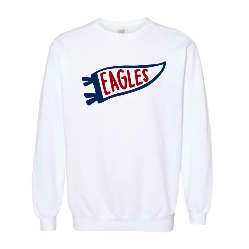 The Eagles Pennant | Adult White Sweatshirt