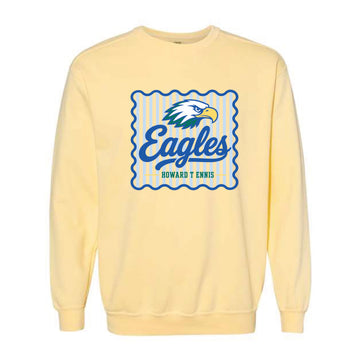 The Eagles Stripes | Adult Butter Crewneck Sweatshirt