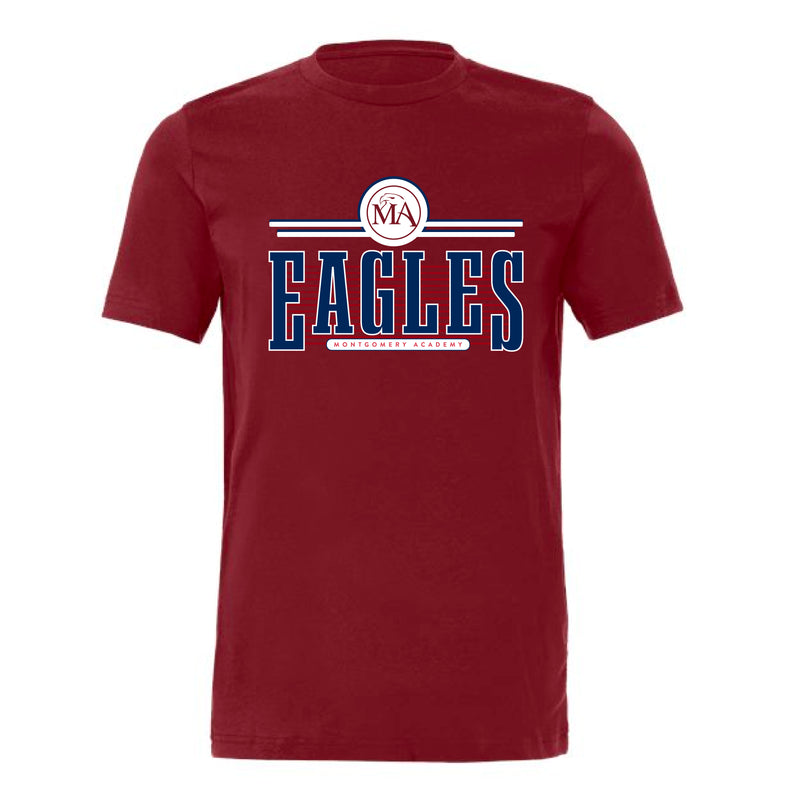 The Eagles Stripes | Cardinal Tee