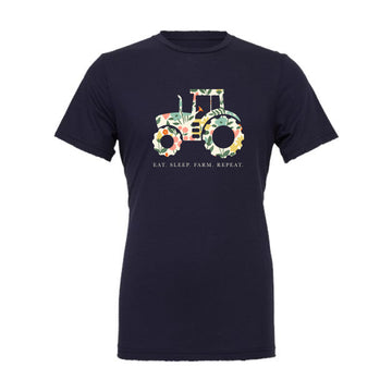 The Eat. Sleep. Farm. | Adult Navy Tee