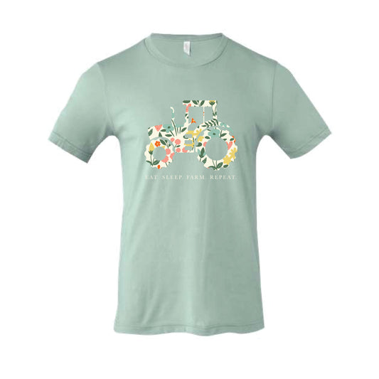 The Eat Sleep Farm | Adult Dusty Blue Tee
