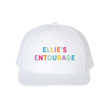 The Ellie's Entourage | Embroidered White YP Trucker Cap