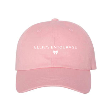 The Ellie's Entourage | Embroidered Pink Classic Dad Hat