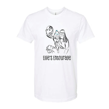 The Ellie's Family | White Oversized Tee