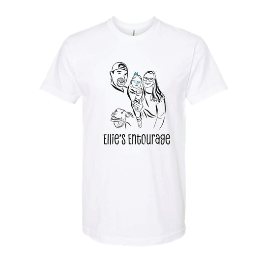 The Ellie's Family | White Oversized Tee