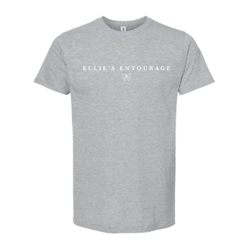 The Ellie's Serif | Heather Grey Oversized Tee