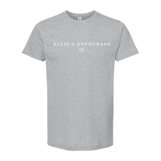 The Ellie's Serif | Heather Grey Oversized Tee