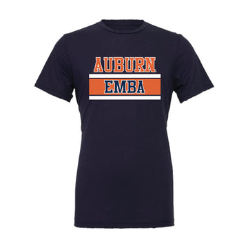 The EMBA Stripes | Adult Navy Tee