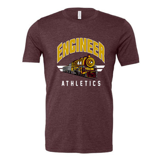 The Engineer Athletics | Adult Heather Maroon Tee