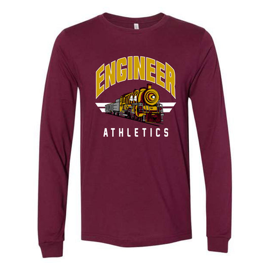 The Engineer Athletics | Adult Maroon Long Sleeve Tee