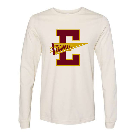 The Engineers Pennant | Adult Natural Long Sleeve Tee
