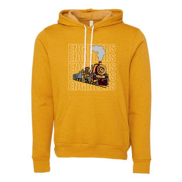 The Engineers Repeat | Adult Heather Mustard Hoodie