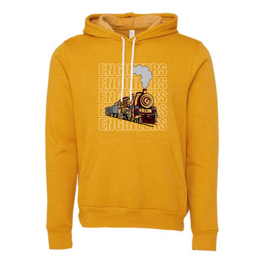 The Engineers Repeat | Adult Heather Mustard Hoodie