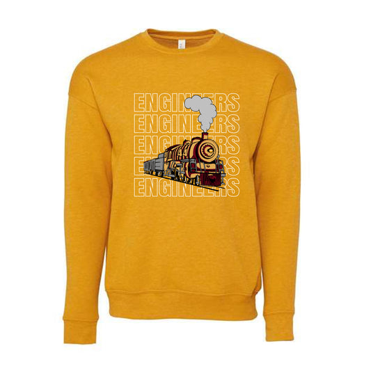 The Engineers Repeat | Adult Heather Mustard Sweatshirt